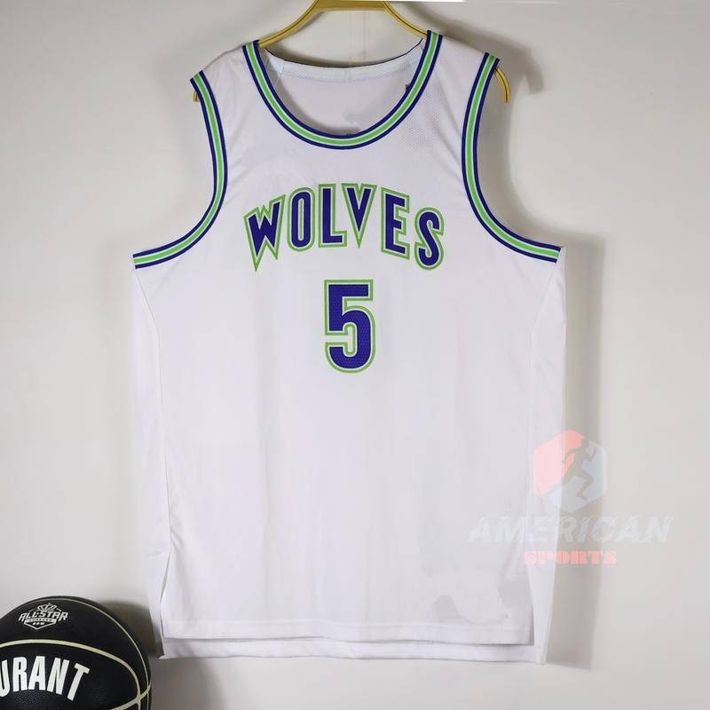 Camisa Masculina De Basquete Minnesota Jersey Camiseta regata Anthony Edwards Branca