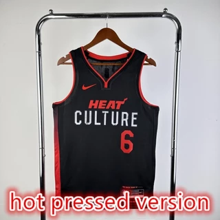 NBA jersey Versão Prensada A Quente Miami Heat # 6 Camisa De Basquetebol James 2024