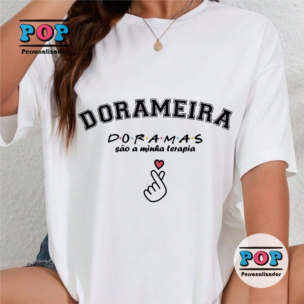 Camisa Dorameira Doramas São A Minha Terapia Kdrama Blusa Eu Amo Dorama ...