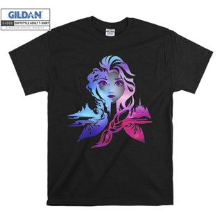 Disney Frozen 2 Elsa Camiseta De Dois Tons Com Capuz Para Homens Unisex 6695 Shopee Brasil