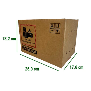 Kit 20 Caixa de Papelão para Transporte 26,9x17,6x18,2 Overpack Resistente