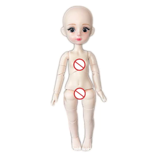 1/6 BJD Cabeça + Corpo 28cm Altura Boneca Com Gesto Vestir Brinquedos Para Meninas