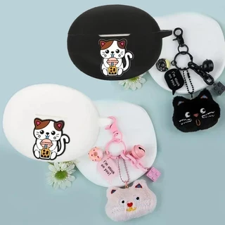 Para QCY MeloBuds Pro/AilyBuds HT10/HT08A Lite T29 Case Bonito Gato Capa De Fone De Ouvido Bluetooth Sem Fio De Silicone