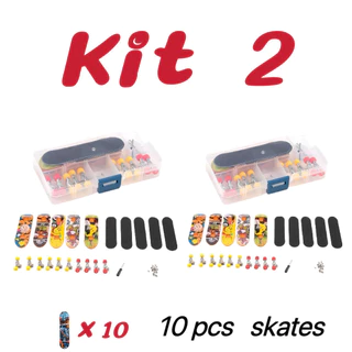 Kit 2 Skate de Dedo 10 peças skate, 10 lixas adesvias para montagem com chave e parafusos em Oferta na Shopee