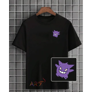 2024 Camisa Camiseta Masculina Basica Blusa Streetwear 100% algodão Mini Gengar Nova