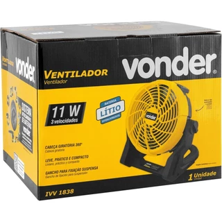 Ventilador 18V 7" Ivv1838 Sem Bateria Sem Carregador Vonder