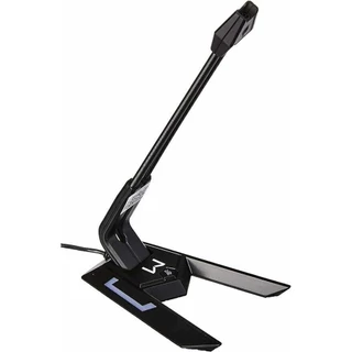 MICROFONE GAMER WARRIOR OLIER COM LED, AZUL E PR