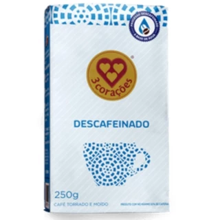 Café 3 Corações Descafeinado Vácuo 250gr