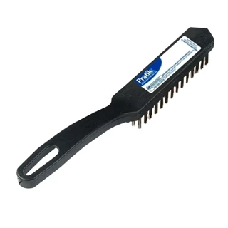 Escova Aço Pratik 4 Fileiras com Cabo Plástico 280X33mm Cerdas 22mm - Embalagem com 12 Unidades em Oferta na Shopee
