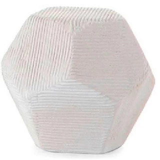 Escultura Dodecaedro Branco 8x6.8Cm Cerâmica em Oferta na Shopee