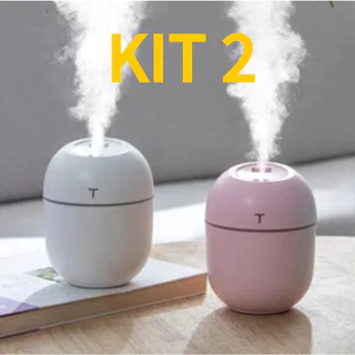 KIT 2 Umidificador Atomizador De Ar Doméstico Portátil Umidificador 200ml em Oferta na Shopee