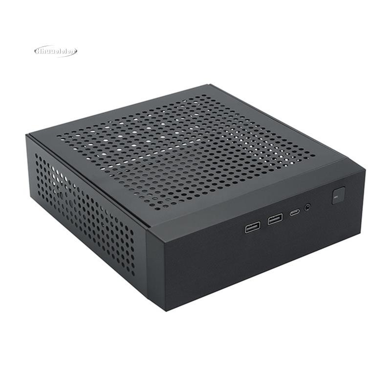 1 Pçs M09 HTPC Host Mini ITX Chassi Do Computador DC Fonte De Alimentação Controle Industrial Casa Desktop Caso