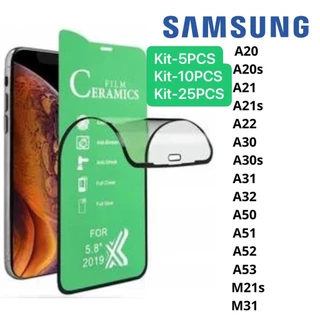 Kit com 5PCS/10PCS/25PCS Película Cerâmica 3D 9D Gel Hidrogel Flexível Para Samsung Galaxy