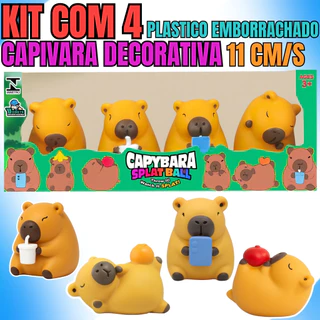 Kit 4 Miniaturas de Capivara – Decoração Criativa e Presente Perfeito