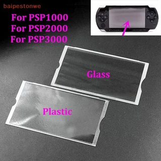 [baipestonwe] Para PSP 1000 2000 3000 Tela LCD Vidro Plástico Espelho Lente Da Frente Shell Capa Protetora Acessórios Do