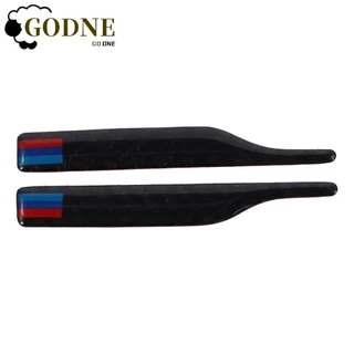 GODNESSFO 2pcs Adesivo Protetor De Espelho Retrovisor , Uso Único 114 * 16mm Tiras Anti-Colisão Para Carros , Previne Colisões Fibra De Carbono Preta Decalque De Universal