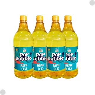 Kit Refil Liquido 1 Litro para Bolha de Sabão e Maquina de Bolhas Bubble - Tiny & Tyke