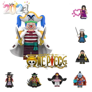 Compatível com LEGO 2024 novo anime One Piece série blocos de construção estatuetas-brinquedo modelo de aniversário montagem educacional infantil