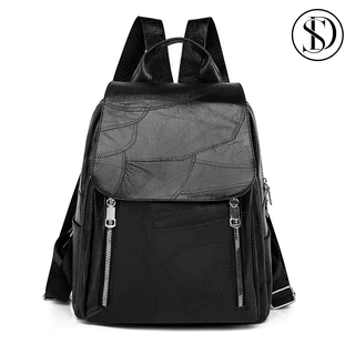 SD Mochila Bolsa Feminina GRANDE Escolar Trabalho Viagem Couro Sintéticos