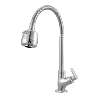 Torneira De Mesa Para Cozinha Bica Móvel C/ Arejador Gourmet Uni Cromado Meber em Oferta na Shopee