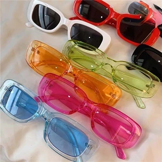 Óculos De Sol De Luxo Vintage Quadrado Pequeno Rectângulo Feminino
