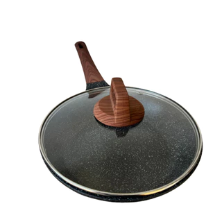 Frigideira Com Tampa De Vidro Revestida Cerâmica Antiaderente Ultra Resistente