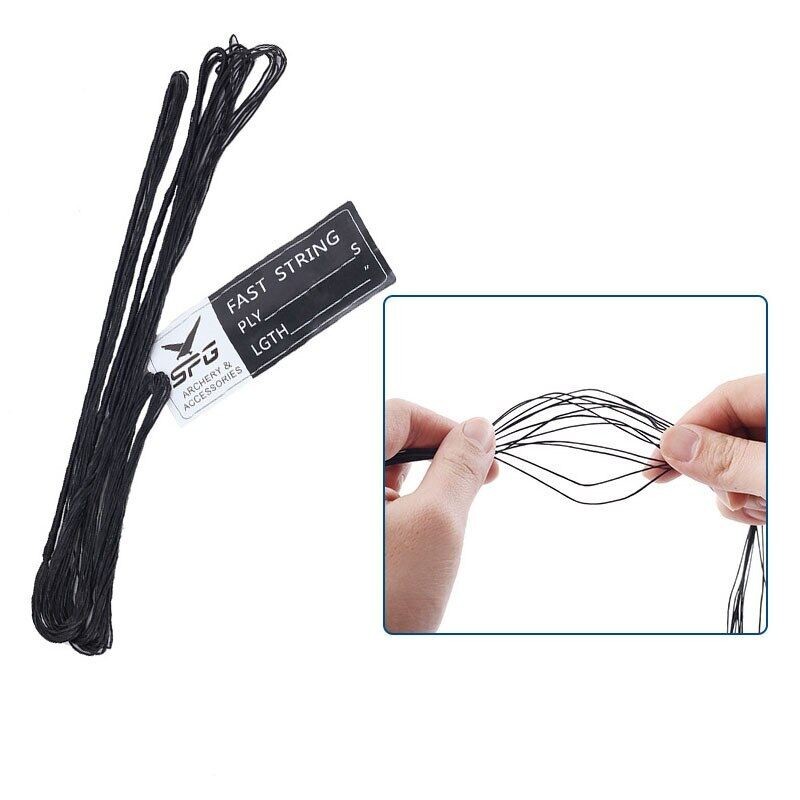1pcs Cordas De Arco Preto E Branco Para O Tamanho 48 "-70 "
