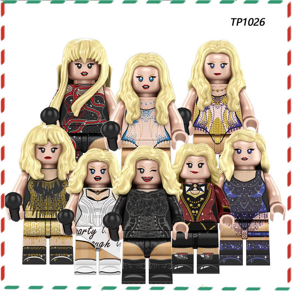 Brinquedos Modelo TaylorSwift , Cantora Americana Estrela Feminina Blocos De Construção Minifiguras