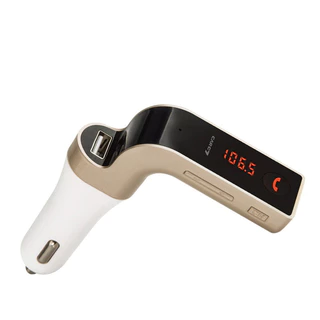 P301 - Receptor Transmissor Adaptador Carregador Veicular Com Bluetooth FM MP3 USB PenDrive Cartao Micro SD Aux Carg7 G7 Carregamento Acendedor Cigarros