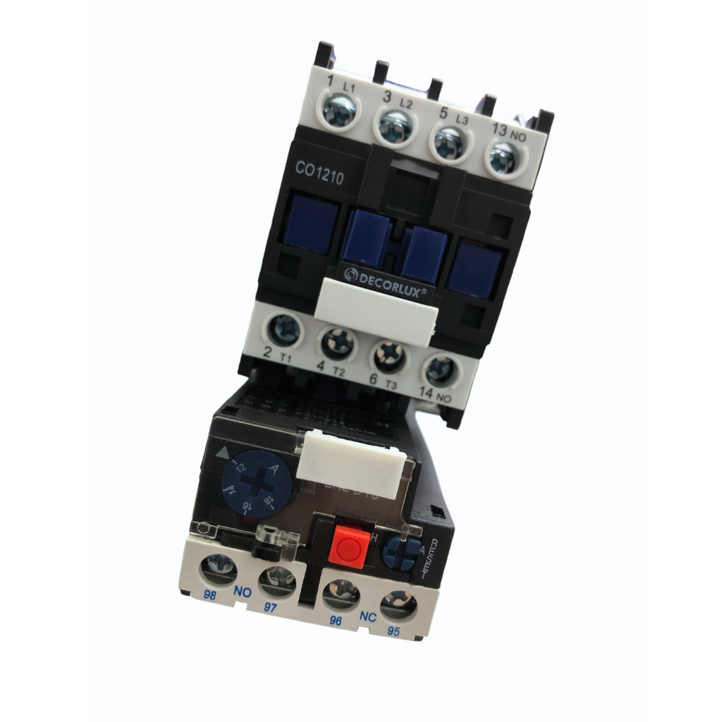 CONJUNTO CONTATOR 12A/220VAC + RELÉ TÉRMICO 12~18A