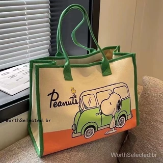 Saco de lona Saco de lona Série Mori Fêmea Saco de grande capacidade Saco de ombro Saco de desenho animado Saco de compras Saco de classe estudantil Tote