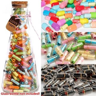 52/100Pcs Mini Cápsulas De Mensagem Transparente/Comprimidos De Cartas De Amor Luminoso/Presente Criativo Para Namoradas Do Dia Dos Namorados em Oferta na Shopee