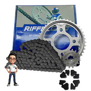 Kit Relação Riffel Start Cg 150 Fan 150 Titan 150 C/Coxim em Oferta na Shopee