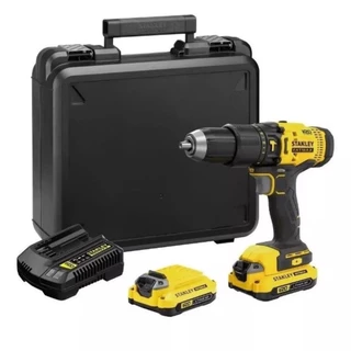 Parafusadeira Furadeira Impacto Scd711c2k STANLEY 20v + 2 Baterias + Carregador bivolt
