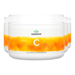 Kit 4x Vitamina C-1000 e Rosa Mosqueta Swanson 250 g Importado /Made in Usa