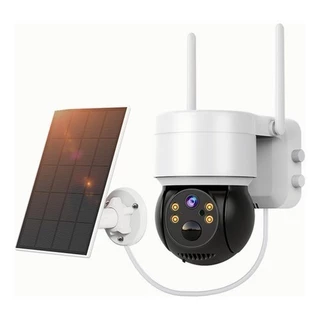 Câmera de Q6 vigilância solar sem fio para uso externo, câmera de vigilância com bateria WiFi para segurança doméstica