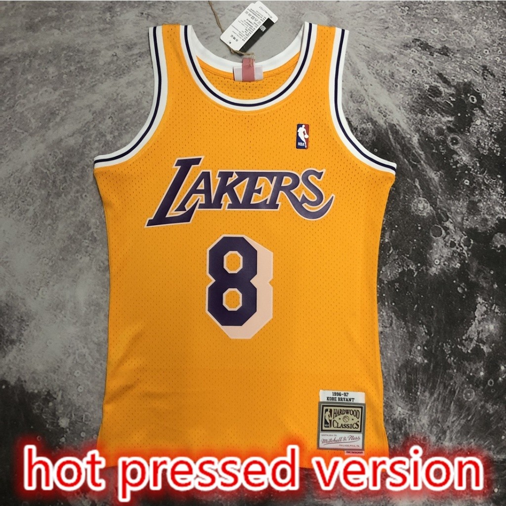 NBA jersey Versão Prensada A Quente Los Angeles Lakers # 8 Camisa De Basquetebol Bryant