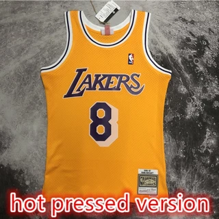 NBA jersey Versão Prensada A Quente Los Angeles Lakers # 8 Camisa De Basquetebol Bryant