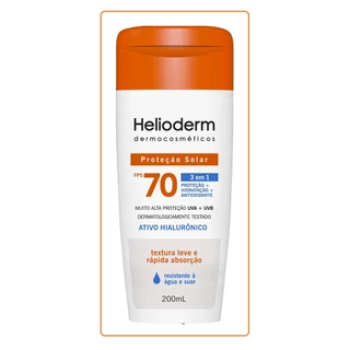 Protetor Solar Helioderm Fps 70 200ml - Kley Hertz