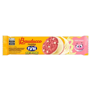 Biscoito Cookies Maxi Dentadura Morango Bauducco 96g