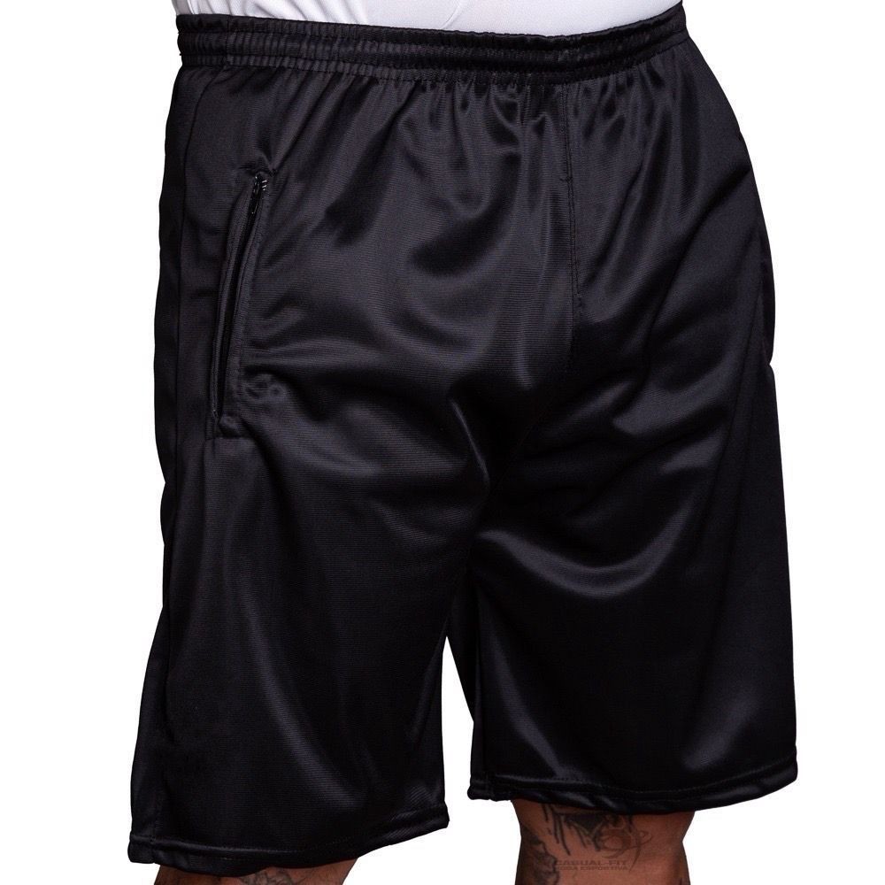 Kit 2 Shorts Bermuda Dry Fit Esportiva Treino Com Ziper no Bolso QUEIMA DE ESTOQUE REFLETIVO