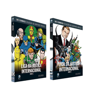 Kit HQ DC Graphic Novels: Liga da Justiça Internacional - Partes 1 e 2 - Edições 72 e 73