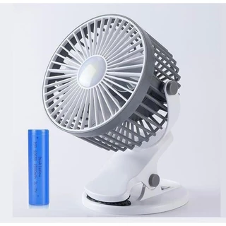 Mini ventilador portátil com clipe para mesa, ventilador portátil recarregável usb, rotação 360