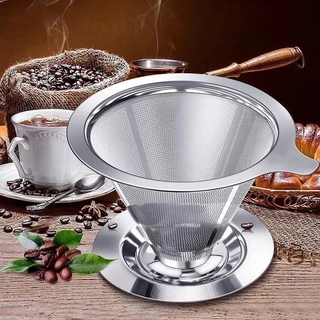 Coador Filtro de Café Inox Com Suporte 102/103/104 Grande Reutilizável Ecológico Sem Uso de Papel 304 - WYL em Oferta na Shopee