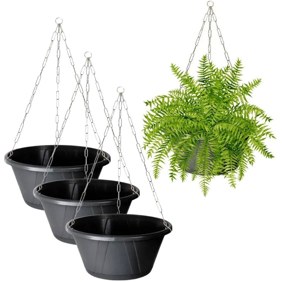 Kit 6 Vasos Suspensos Para Plantas Com Corrente N1 20x10 | Shopee Brasil