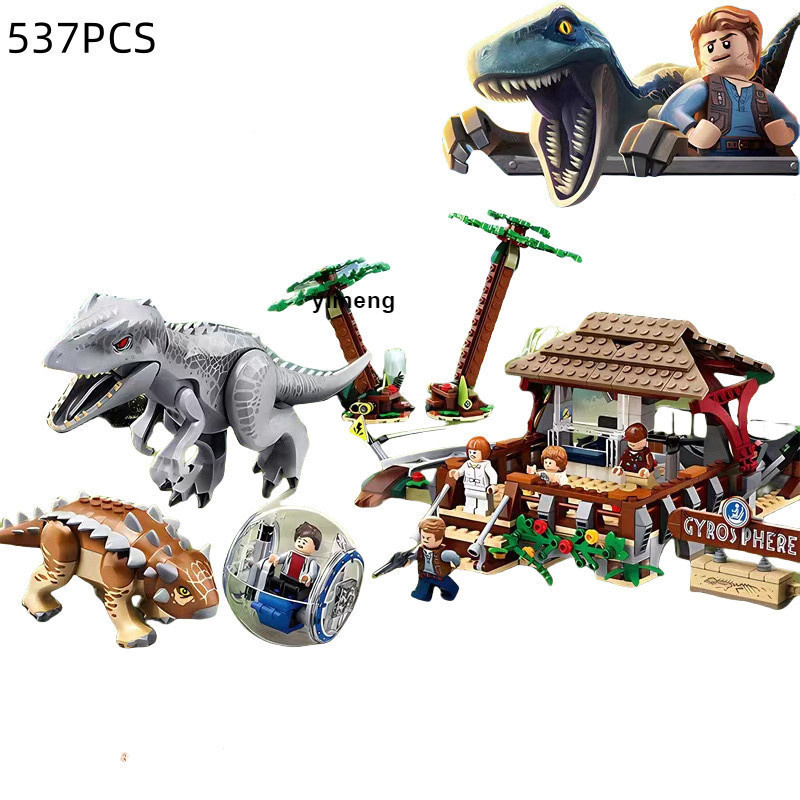 Compativeis lego City jurassic world dinossauro Criancas brinquedos educativos blocos de construcao Shopee Brasil