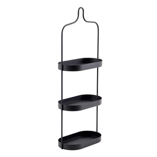 Porta Shampoo com 3 Prateleiras Preto 21x53Cm Metal em Oferta na Shopee