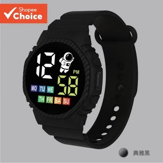 Relógio Eletrônico Multifuncional À Prova D'água Para Crianças LED em Oferta na Shopee