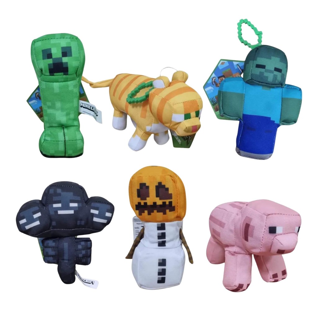 Pelúcia Minecraft 13cm Sortida e Unitária - Diversos Personagens ...