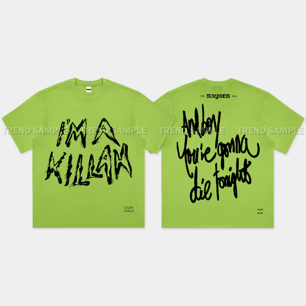 Lady Gaga The MAYHEM Ball Tour 2025 Merch Camiseta De Algodão